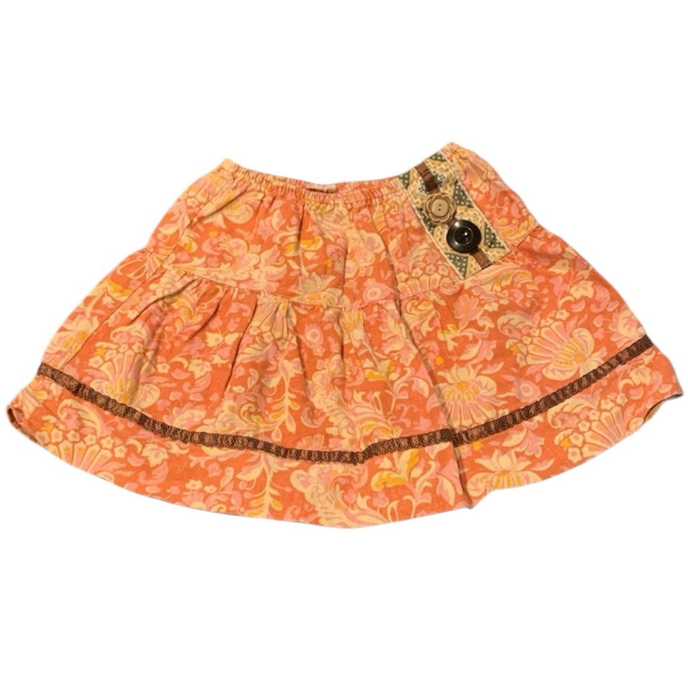 Matilda Jane Coral/ Pink Skirt With Button Accents